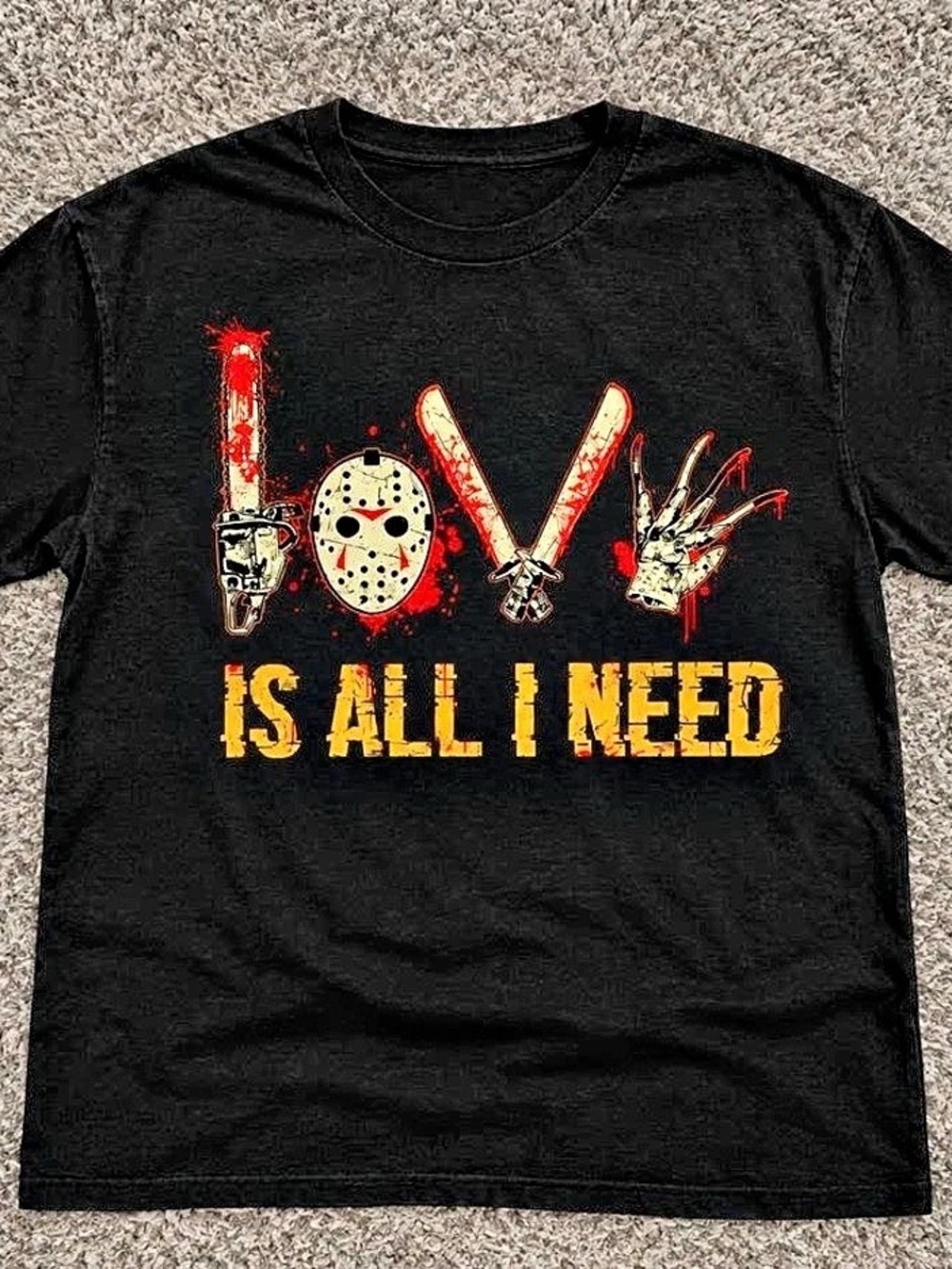Halloween Short Sleeve Tee in Black